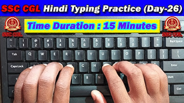 SSC CGL Kruti Dev Font Hindi Typing Practice Day-26 | 45 WPM Typing Speed #raushantypingmaster