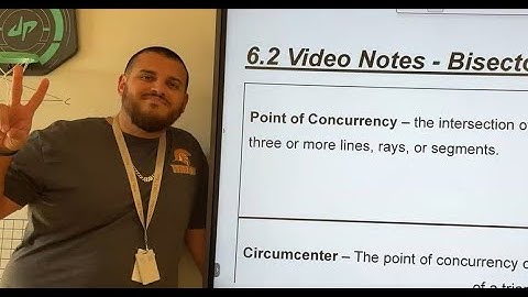 6.2 - Bisector Points of Concurrency - Geometry