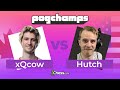 @xQcOW Has Less Than 1 Minute On The Clock vs @Hutch! | Chess.com PogChamps