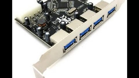 4 Port PCI-E To USB 3.0 HUB PCI Express Card Adapter unboxing
