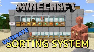 The Ultimate Minecraft Item Sorting Solution! Copper Golem Multi-Level Storage