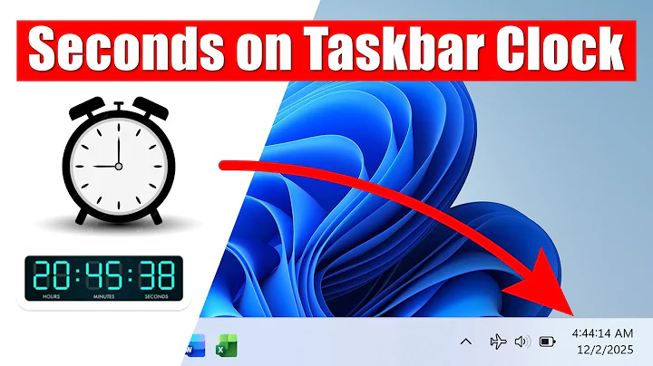 How to Show Seconds on the Windows 11 Taskbar Clock