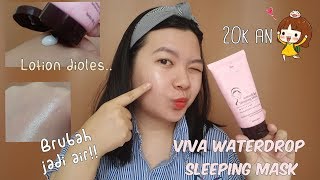 Review VIVA Waterdrop Sleeping Mask | Sleeping Mask Lokal Termurah