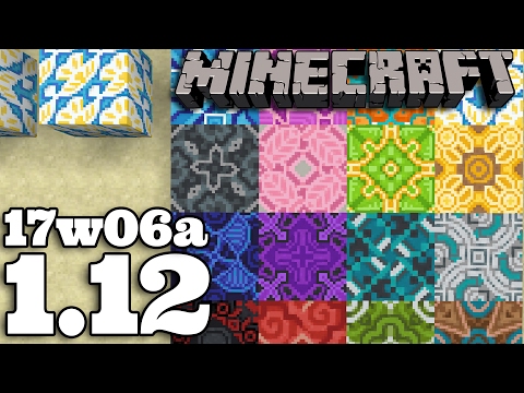 Minecraft 1.12 | 17w06a : Terakota Beton Wełna