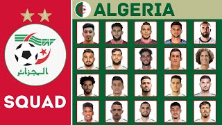 ALGERIA Squad For International Friendlies March 2024 | Algeria Squad | FootWorld