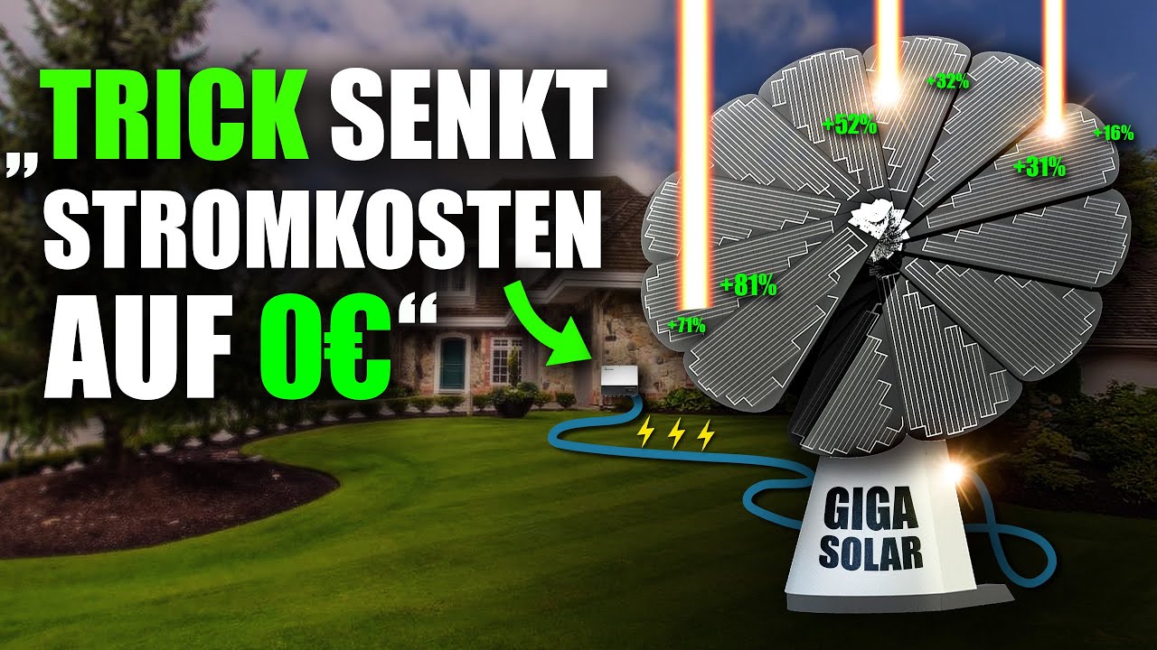 Unglaublich! 0€ Stromkosten mit Solar-Blume! 100% Autarkie! 