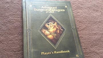 the 2nd ed of 2nd ed AD&D Player’s Handbook (delux edition)
