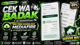 🎉 Rilis aplikasi Cek Wa Badak 100% work By Sedzofficial || Tembus server wa 😨 screenshot 3