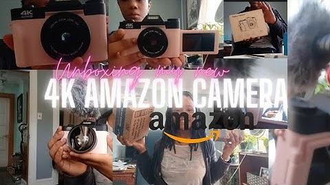 ☆ UNBOXING MY NEW CAMERA*pink 4k amazon vlogging camera*(with videos☆ | ryannaa denisee|