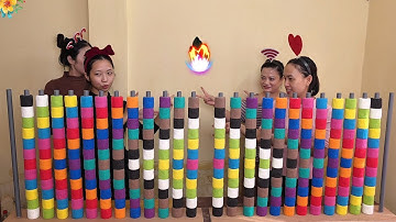 😂 Two Players Chaos in Color Ball Sorting | Satisfying ASMR Puzzle Showdown