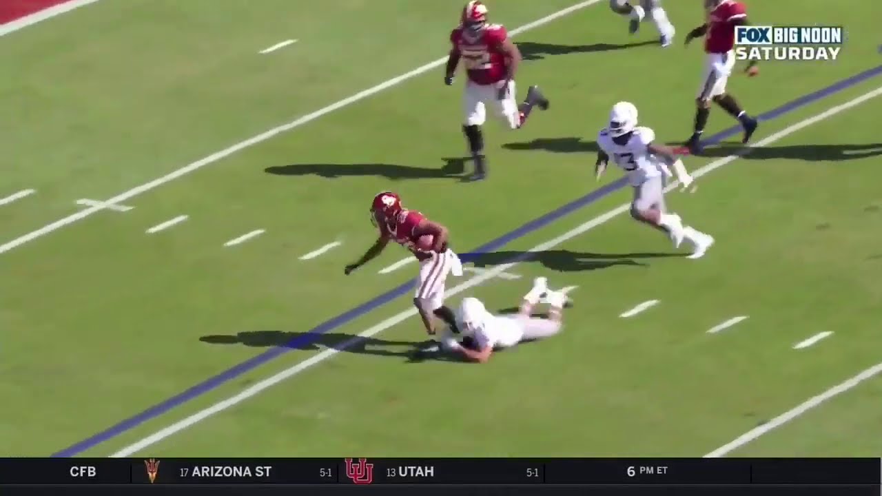 Kennedy Brooks (Oklahoma RB) vs West Virginia (2019)