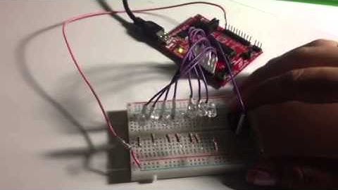 Increment led with msp430 launchpad