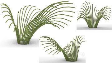 Parametric Bamboo Pavilion using Kangaroo components
