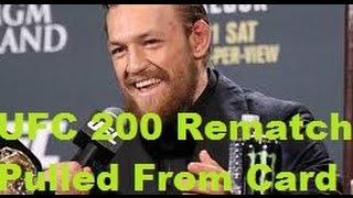 #UFC200 Conor McGregor Nate Diaz Rematch Pulled After Retirement Tweet