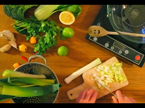 Zeleninové stir-fry s celým pórkem