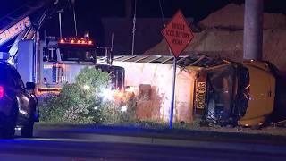 25 hospitalized after Salem High School football team bus overturns, district says
