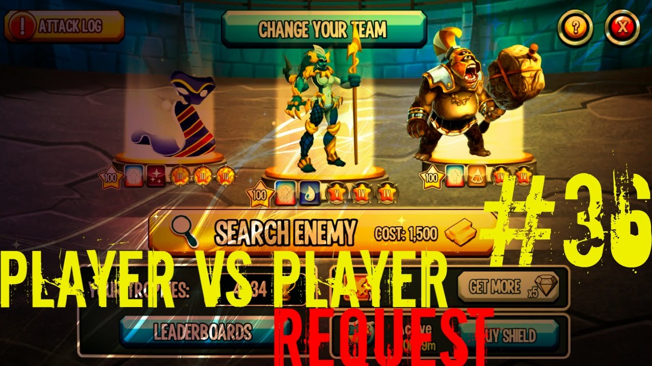 Monster Legends | Player VS Player Request #36 | (Reptie, General ...