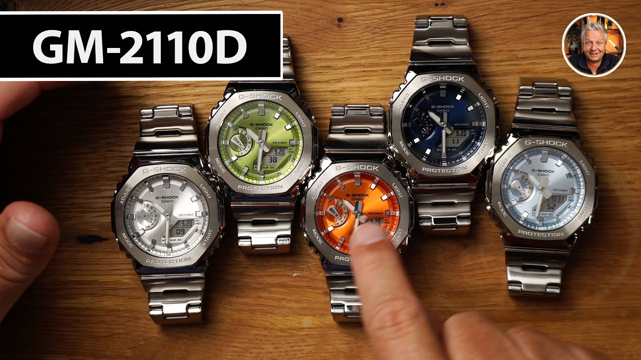 Diving Into the New Casio G-SHOCK GM-2110D Models - YouTube