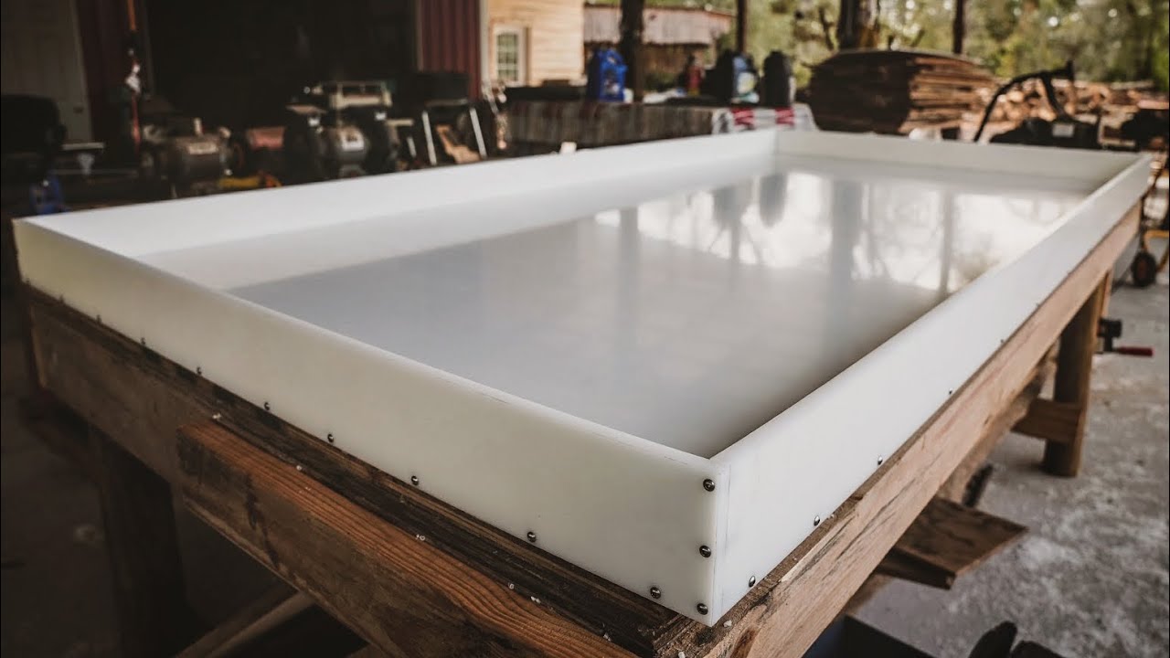 How To Make A Reusable HDPE Epoxy Resin Table Mold 