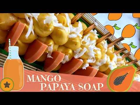 making-of-mango-papaya-smoothie-cold-process-soap-and-color-mishap-|-🥭-gypsyfae-creations