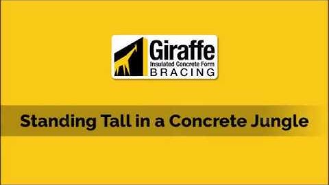 A Giraffe ICF Bracing System Installation on Fox Blocks Insulating Concrete Forms Project