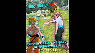 🔥He Just Unlocked Ultra Instinct Reflex..!💀⚡#goku #ultrainstinct #shorts
