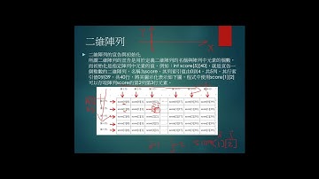 C++ 5-3-二維陣列--黃建庭
