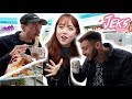 COMIDA VEGANA CON $5 EN UNA TIENDITA DE COREA! VALE LA PENA? - JEKS FT.  ENRIQUE ÁLEX