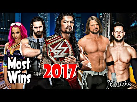 5 WWE Wrestlers with the most wins in 2017 !!