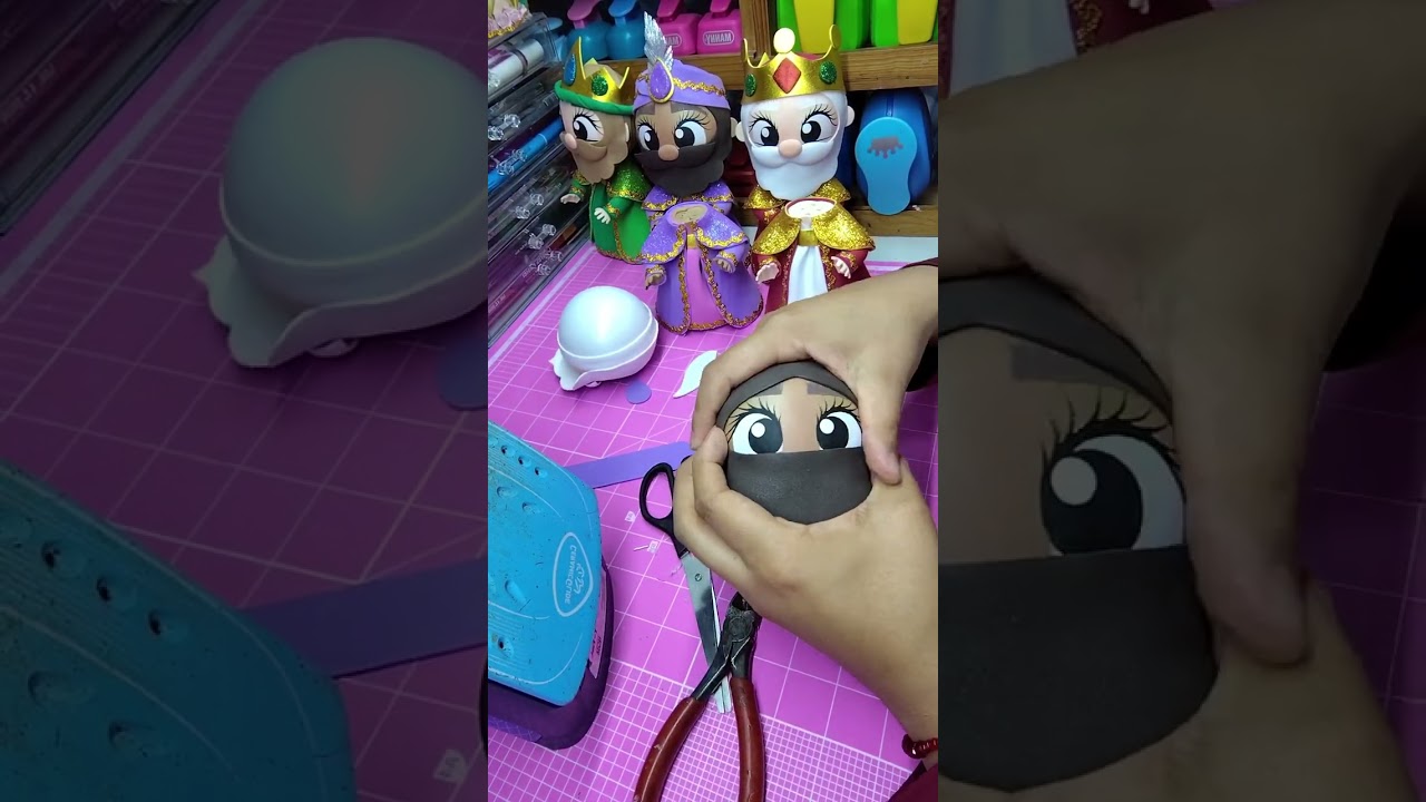 los tres reyes magos ⭐ Baltazar y Melchor fofuchos de 18 CM aula nacimiento