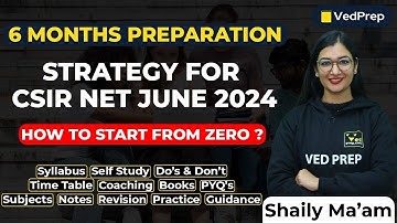 Six Month Preparation Strategy For CSIR NET June 2024 || Complete Guidance | VedPrep Biology Academy