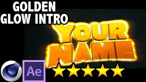 (SICK) Golden Glow - After Effects & Cinema 4D Intro Template (With Tutorial) | Free 3D Intro #82