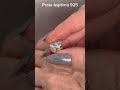 Berloque / Charm Coração com pezinhos em zircônias safira em Prata 925
