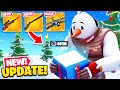 *NEW* CHRISTMAS UPDATE in Fortnite! (New Guns, Map Changes + MORE)