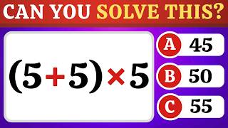 🧠 Only A Genius Can Solve These 40 Math Questions!