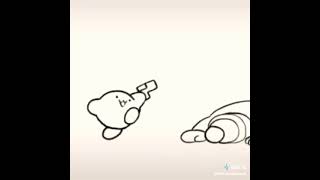 Kirby finds a gun meme