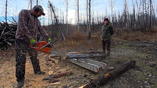 Making Our Own Fence Posts | Maxing Out The Tractor | Moving The Goats