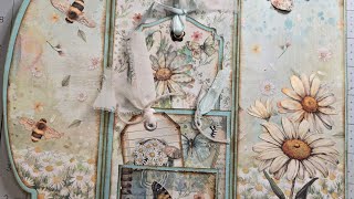 Project 2 using Stamperia Daisy Art papers.