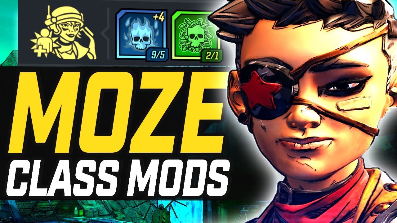 Borderlands 3 Moze All Unique Legendaries And Builds Class Mods