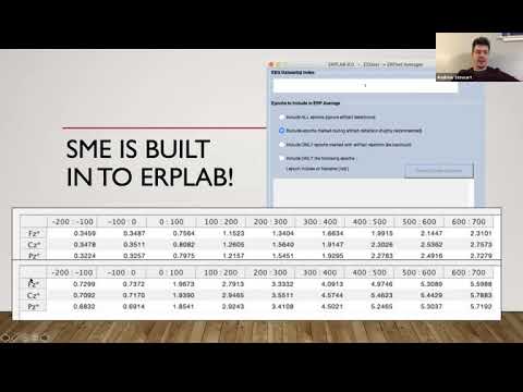 Talk: Data Quality metrics to improve EEG / ERP research - the Standardized Measurement Error SME