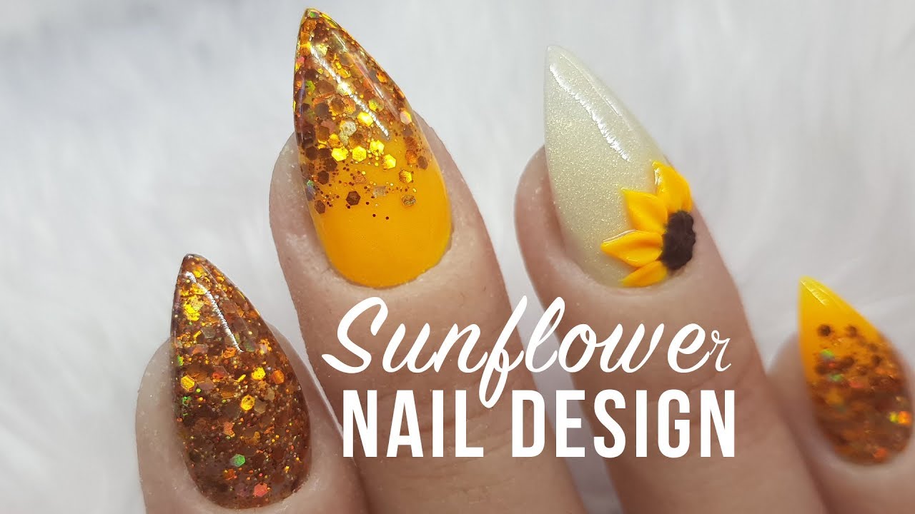 Med Tech. Запись со стены. | Sunflower nails, Yellow nails design, Nail  designs summer