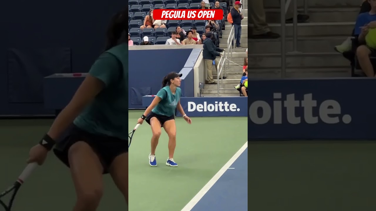 Pegula turning defence into attack 🔥 From the back foot to the front foot during US Open practice