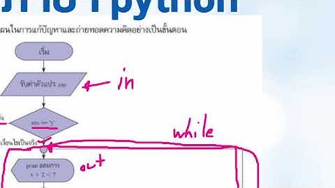 วิทยาการคำนวณ ม.2 การออกแบบและเขียนโปรแกรมด้วย python คำสั่ง While Loop