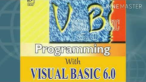 Programming in visual basic part -1 for class 9