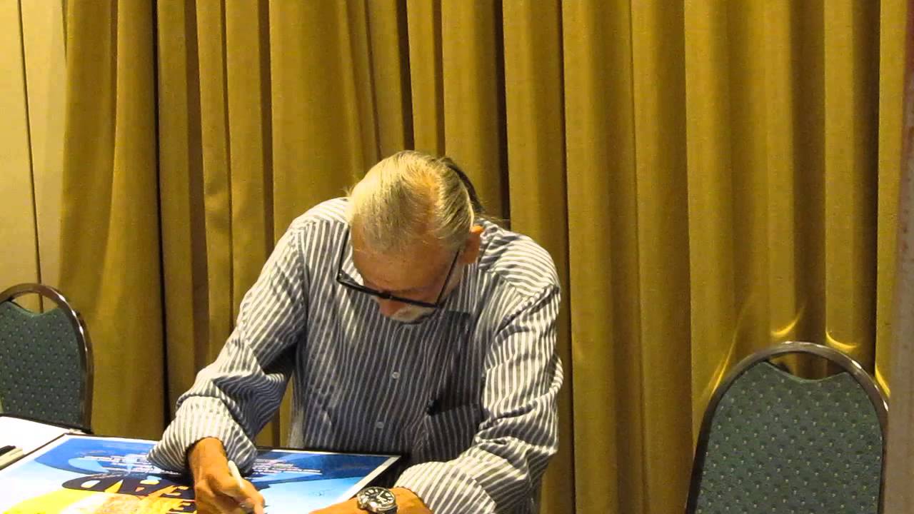 Legendary Director George Romero signing autographs in Chicago.