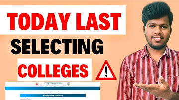AP ECET 2025: Last Day to Select Colleges! Web Options Important Update ⚠️