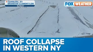 Record Snow Causes Building's Roof To Collapse In Western New York