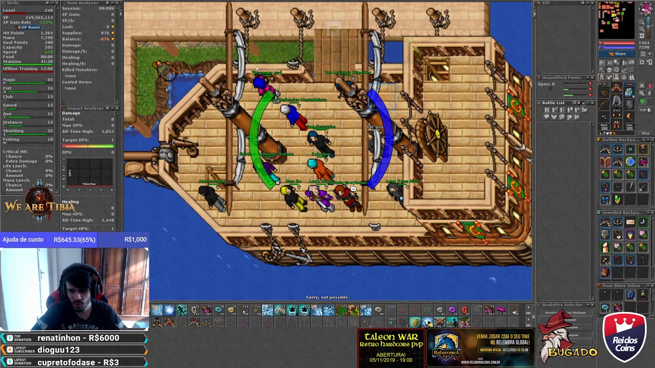 BUGADO FALA SOBRE OS MELHORES SUMMONS NA WAR l TIBIA HIGHLIGHTS - YouTube