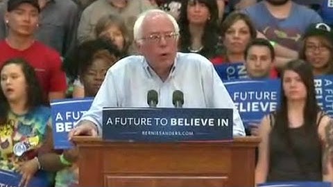 Sanders says super delegate system 