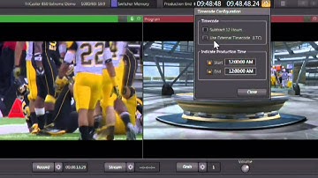 TriCaster 850 Training Part 19 - Time Code